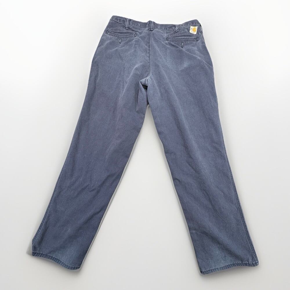 Carhartt FR Flame Resistant Cat 2 2112 Blue Work Pants Men’s 36x32 - Picture 2 of 12
